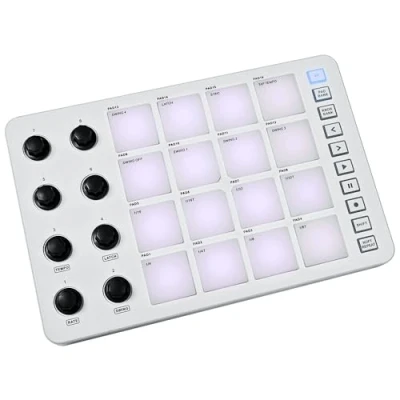 Image of M Vave Pad Midi controller with USB C, Wireless functionality, RGB touch sensitive Pads