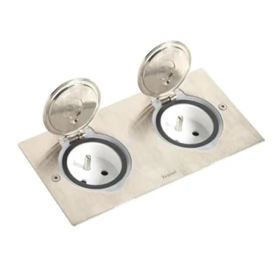 Image of Legrand Floor Boxes Box 2 Modules + IP44 Stainless