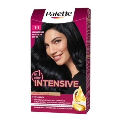 Image of Tinte Schwarzkopf Palette Intense Color Cream nº 1.1 Negro Azulado
