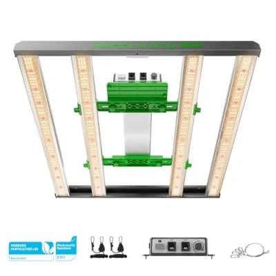 Image of MARS HYDRO FC3000 EVO 300W LED Grow Light 100x100CM Samsung LM301H Diodes 3x3 ft Coverage Full Specturm Bar Style Lamp Daisy Chain Dimmable Commercial
