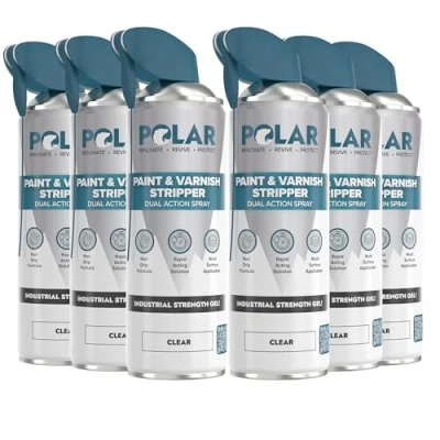 Image of Polar Specialist Coatings PAINT &amp; Varnish Stripper (Clear, 500ml (Pack of 6))
