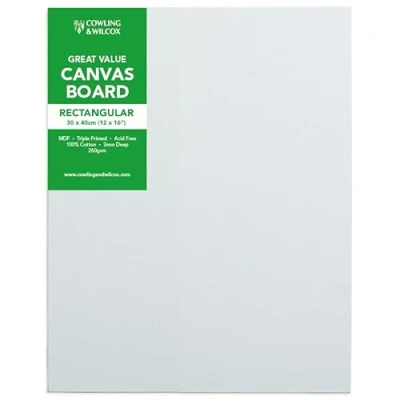 Image of Cowling &amp; Wilcox Artist Canvas Board (12 x 16)