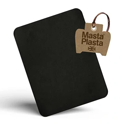 Image of MastaPlasta Extra Large Instant Self Adhesive Suede Repair Patch Black 28cm x 20cm (11in 8in). Upholstery Quality Patches for Sofas, Car Seats, Bags &amp; More. Perfect most velvets!
