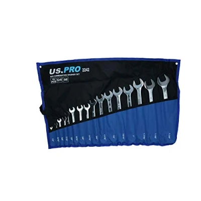 Image of Imperial AF SAE Combinations Spanners Wrenches 1/4&quot; 1 16pc Set Bergen