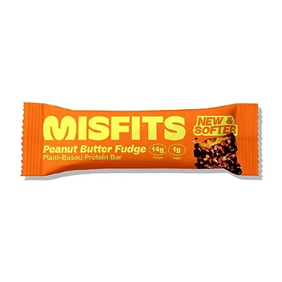 Image of Misfits Plant Based Peanut Butter Fudge Protein Bar 50g
