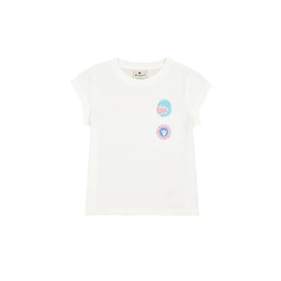 Image of Champion Graphic Crewneck Print Tshirt for kids, Size: 7 8y, White