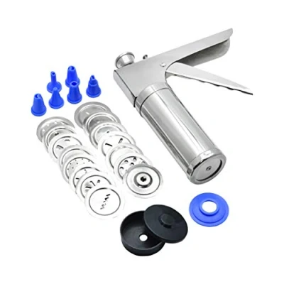 Image of Action Quality Products King Kitchen Press Farsan Maker &amp; Icing Decorative for Cakes or to Make Asian savoury eg Chapakali Ganthia Masala Wadi Wheat chakri Snacks