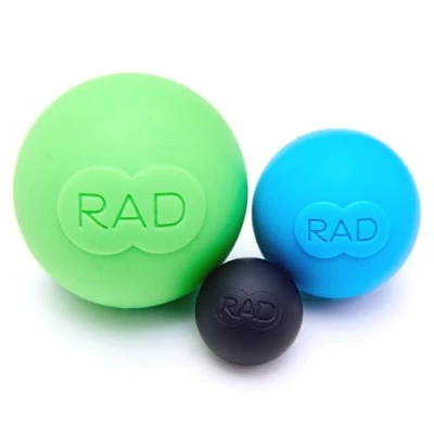 Image of RAD Rounds I Set of 3 Massage Balls for Jaw, Hands and Plantar Fasciitis Myofascial Release, Mobility Recovery