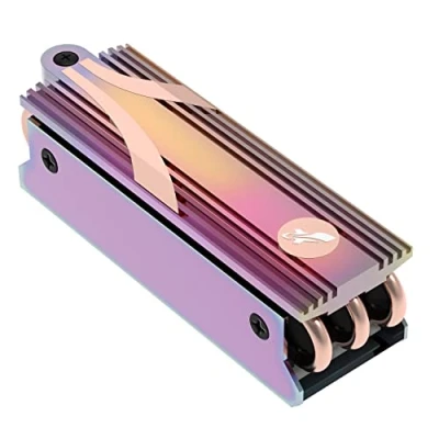 Image of SABRENT SSD M.2 NVMe Gaming heatsink with built in screw, Aluminum m2 thermal Silicone cooling Pads, NGFF SATA Heat Pipe Cooler fits PC, desktop computer, DIY computer builder, PS5