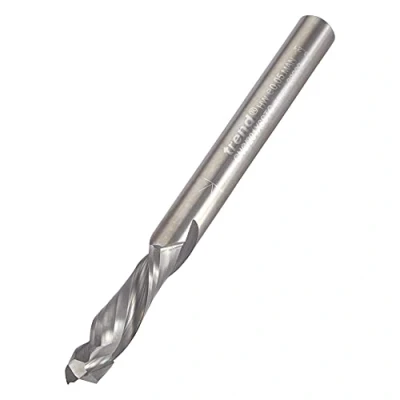 Image of Trend CNC Compression Spiral Router Cutter, 6mm Shank, Cut Diameter &amp; 22mm Length, Solid Tungsten Carbide, CNC/201X6STC