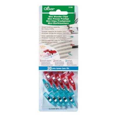 Image of Clover Mini Wonder Clips(20pcs), Multi Colour, 19 x 1.2 8 cm