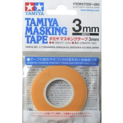 Image of TAMIYA 87208 mm/18m Maskierfilm (L x B) 18m 3mm Masking Tape 3 mm/18 m, Model Making, Accessories, Orange, 3mm/18m