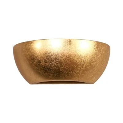 Image of Wall Light &#039;Kolja&#039; dimmable (Modern) in Gold Made of Plaster/Clay for e.g. Living Room &amp; Dining (1 Source, E14) from Lindby Lighting, lamp