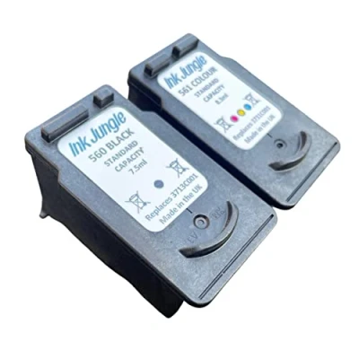 Image of Ink Jungle PG560 Black &amp; CL561 Colour Refilled Cartridge For Canon PIXMA TS5350a Inkjet Printer Replaces