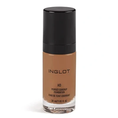 Image of Inglot HD Perfect Coverup Foundation, for a Long Lasting Effect with Pigments, Hypoallergenic, Natural, Flawless Look, White Truffle Extract, 30 ml: 93