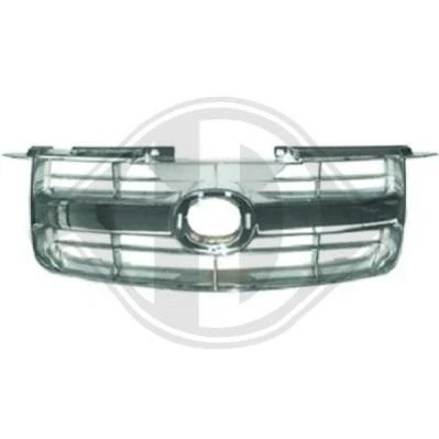 Image of UR6150710B, UR6150710C Radiator Grill DIEDERICHS 5672840 Painted silver, chrome