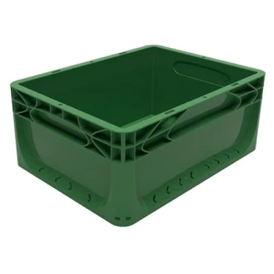 Image of Solent Plastics Euronorm Green Stacking Container 400 x 300 170mm 15 Litre