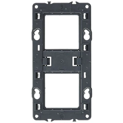 Image of Legrand 080252 Screw Holder for Mosaic, Céliane or Soliroc 2 Posts 4 to 5 Modules Black