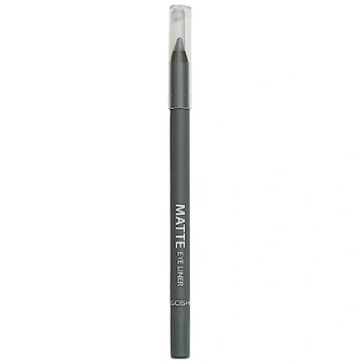 Image of GOSH Neon Blue Eyeliner Matte I Waterproof Pencil Soft &amp; Creamy for Easy Application Highly Pigmented Eye Longlasting Transferproof Vegan Perfume free 017 Classic Grey