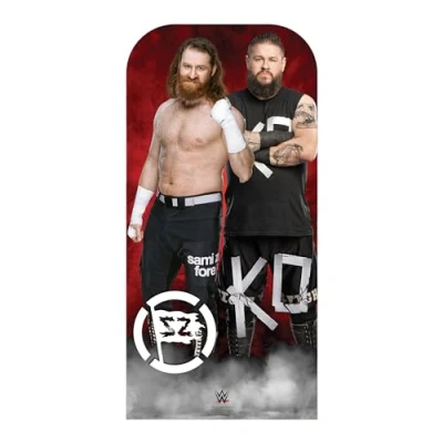 Image of Star Cutouts SC4364 Owens and Zayn WWE Stand In Cardboard Cut Out Height 193cm