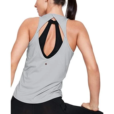 Image of Under Armour Women&#039;s Gym Top UA Rush, Breathable Workout Tank with Rush Technology, Sleeveless Clothes Tight Fit