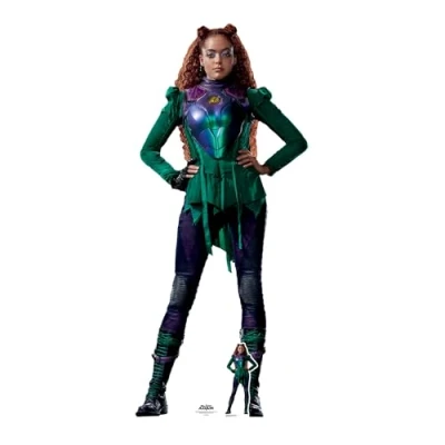 Image of Star Cutouts Cyclone Quintessa Swindell Black Adam Lifesize Cardboard Cutout With Mini