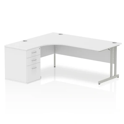 Image of Impulse 1800 Left Hand Cantilever Workstation 600 Pedestal W