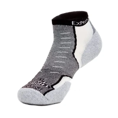 Image of 1 Pair Black Experia By Cushioned Running Micro Mini Crew Socks Unisex 10 11 Thorlos