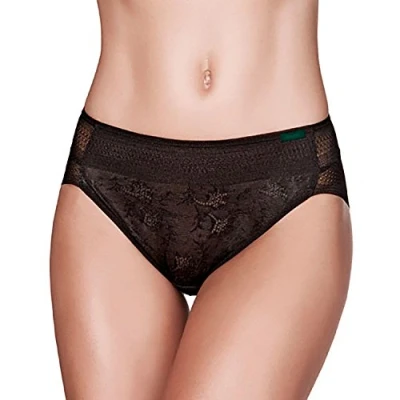 Image of Janira Womens Magic Band semi transparent panties and breathable fabric without marks 1031609 women Beige Lace Size Large
