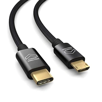 Image of PAXO 0.3m OTG USB connection cable, C to Micro cable (charges devices), data charging 2.0