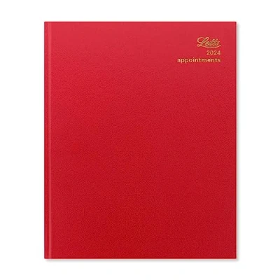 Image of Letts Standard Quarto week to view 2024 diary red