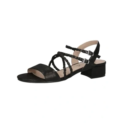 Image of CAPRICE Women&#039;s 9 28201 42 Flat Sandal, Black Glam, 6 UK