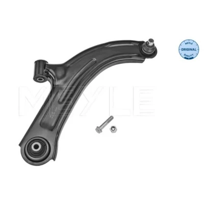 Image of MCA0273 Suspension Arm MEYLE 16 050 0024 ORIGINAL Quality with ball joint, rubber mount Lower, Front Axle Right Control Sheet Steel
