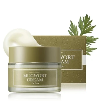 Image of I&#039;m from Mugwort Cream, For all skin type, 1.69 fl oz Moisturizer with 73.55% Extract, Soothing, Calming, Redness Relief Sebum control