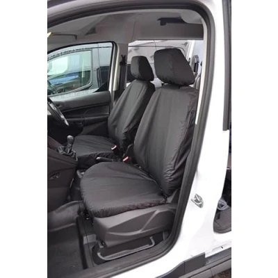 Image of Van Demon Tailored Seat Covers for Ford Transit Connect (2018 ) [Driver + Single Passenger (Without Armrest)] Airbag Compatible, Heavy Duty Work Protection Accessories