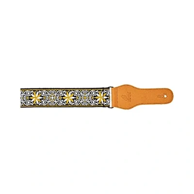 Image of Ortega Guitars Adjustable Guitar Strap Acoustic / Bass, Electric Bass Creative Series Cotton, Classic Yellow (OCS 560)
