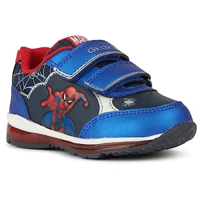 Image of Geox Baby B Todo Boy Sneaker, Navy red, 3.5 UK Child