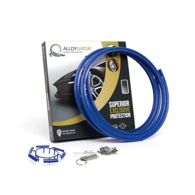 Image of AlloyGator Blue Alloy Wheel Protectors Rim Protection Fits 1224 Inch Diameter 14 Colours Available