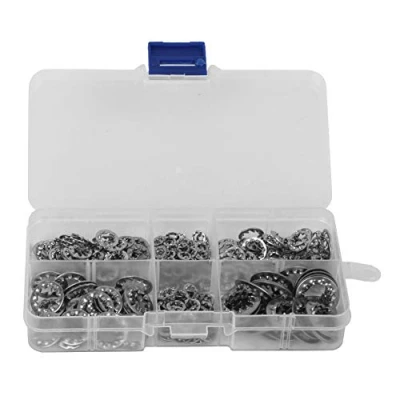 Image of 300Pcs Internal Serrated Washer Assortment，M3 M4 M5 M6 M8 M10 Stainless Steel Kit，Internal Fasteners