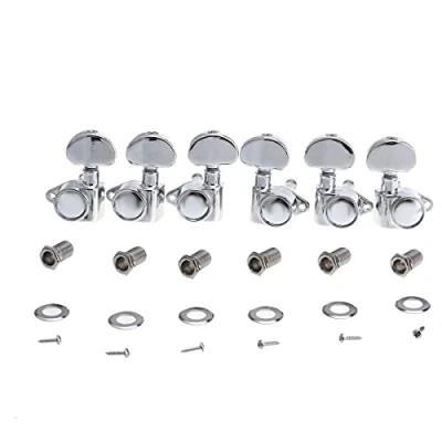 Image of Musiclily Ultra 3L3R Roto Style Sealed Guitar Tuners Tuning Pegs Keys Machine Heads Set for Les Paul LP SG Electric or Acoustic Guitar, Chrome