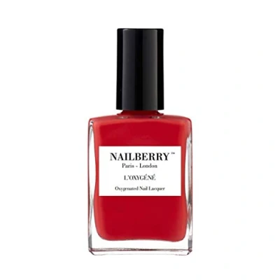 Image of Nailberry L&#039;Oxygéné Oxygenated Nail Lacquer Pop My Berry, 15ml Polish for a Healthier Manicure &amp; Long Lasting Colour 12 Free, Vegan, Halal, Cruelty Gluten Free