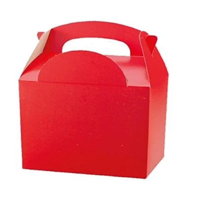 Image of MustBeBonkers 30 x Red Birthday Party Food Gift Boxes Kids Lunch Meal Box
