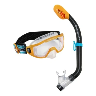 Image of U.S. Divers Unisex Combo Avila Jr Paradise Snorkeling, BLACK AND BLUE, S