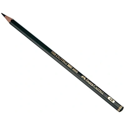 Image of Faber Castell Miscellaneous 9000 Graphite Pencil, 4B, For Art, Craft, Drawing, Sketching, Home, School, University, Colouring