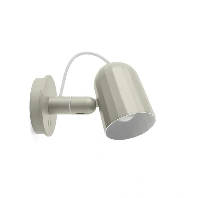Image of HAY Noc wall Button LED light, white