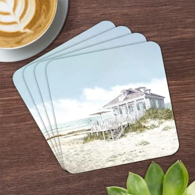 Image of The Leonardo Collection LP94812 Sea Breeze Coasters (Set of 4), Boxed