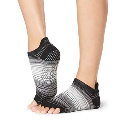 Image of Mens and Women&#039;s 1 Pair ToeSox Half Toe Organic Cotton Low Rise Yoga Socks Static S