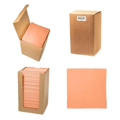 Image of Alvotex CHIC Airlaid 100 Coctail Napkins, 1/4 Fold Fabric Like, Disposable Apricot 20 x cm