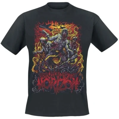 Image of Bring Me The Horizon Men&#039;s Zombie Army BMTH T Shirt Black