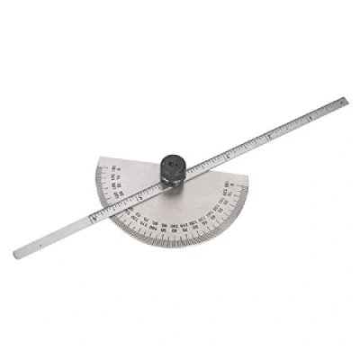 Image of Silverline Protractor with Depth Gauge Scale 150mm